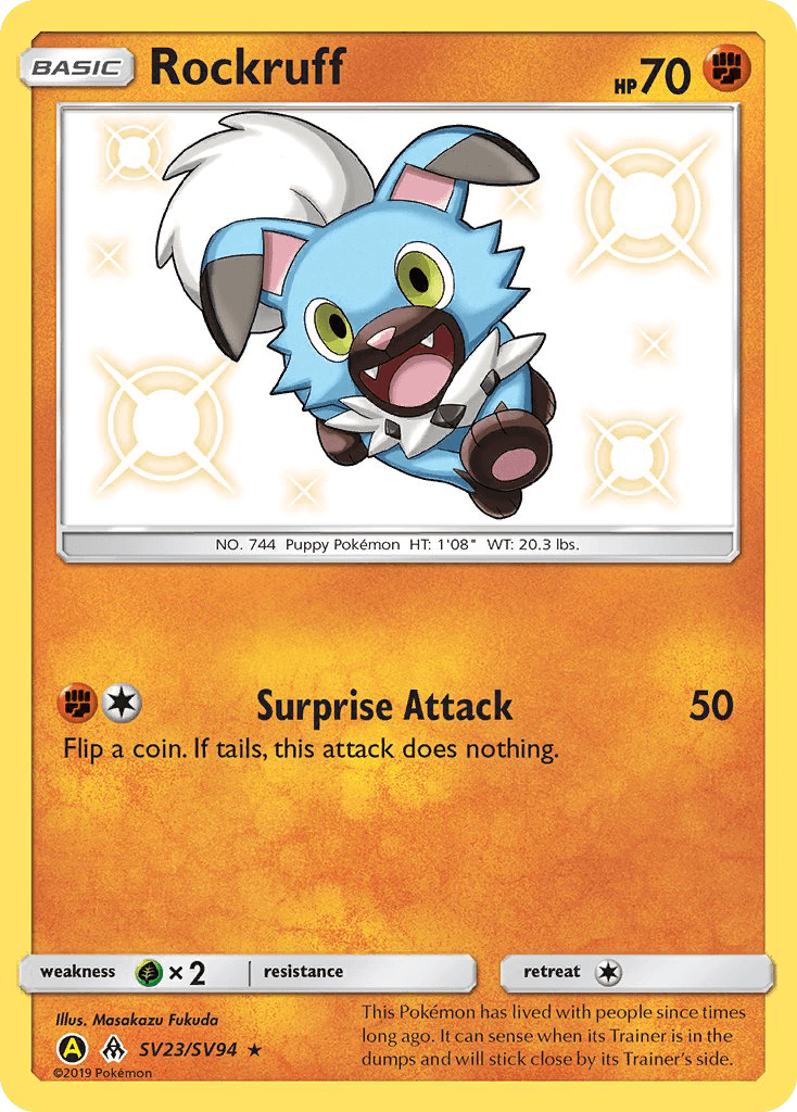 Carta Pokémon Rockruff SV23