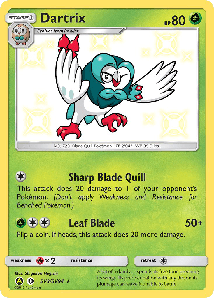 Carta Pokémon Dartrix SV3