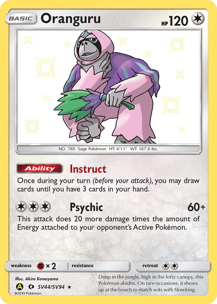 Carta Pokémon Oranguru SV44