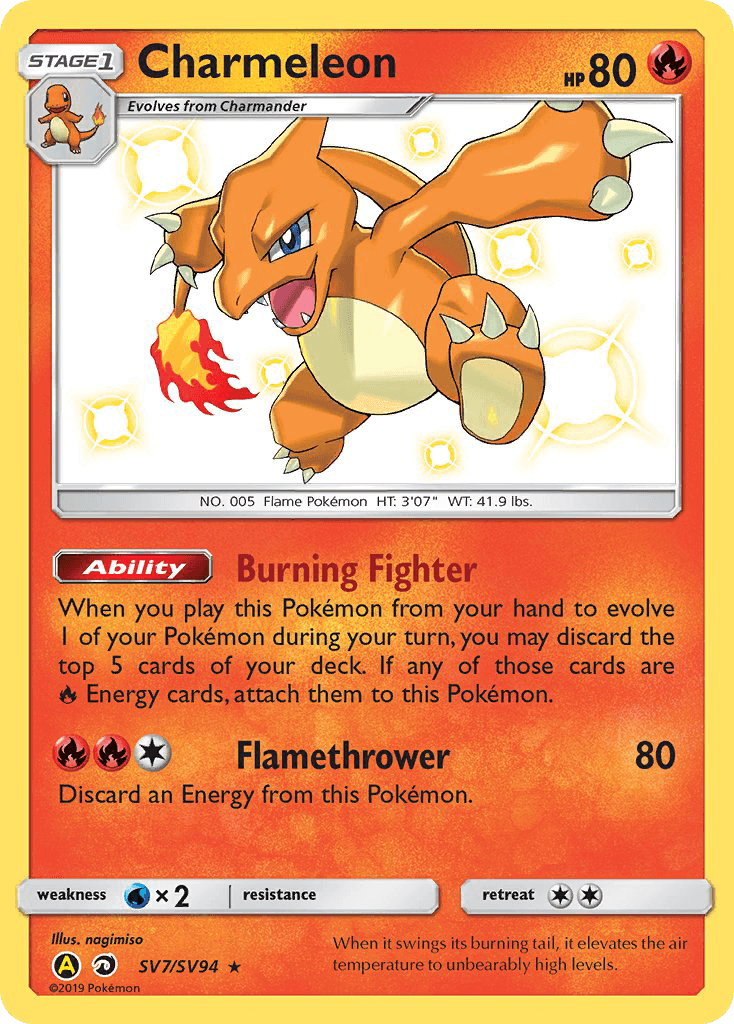 Carta Pokémon Charmeleon SV7