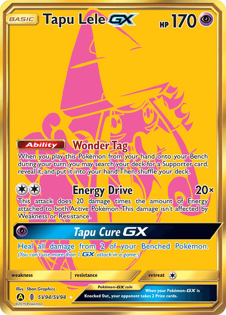 Carta Pokémon Tapu Lele-GX SV94