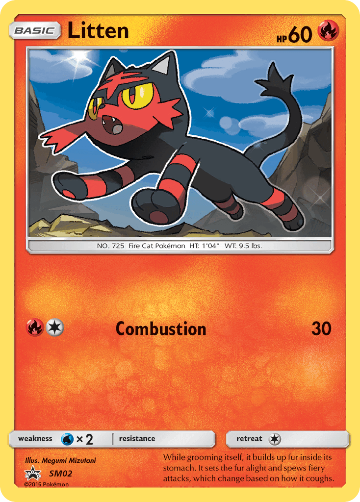 Carta Pokémon Litten SM02