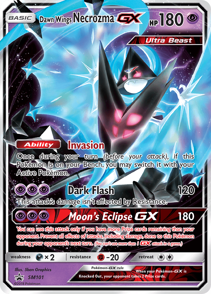 Carta Pokémon Dawn Wings Necrozma-GX SM101