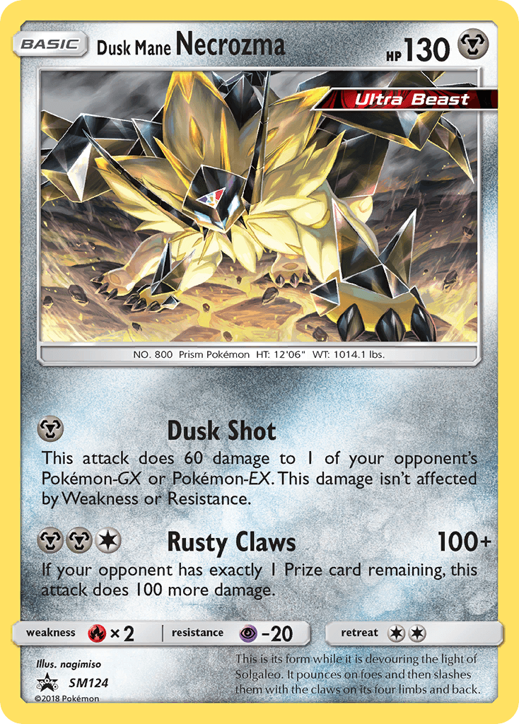 Carta Pokémon Dusk Mane Necrozma SM124