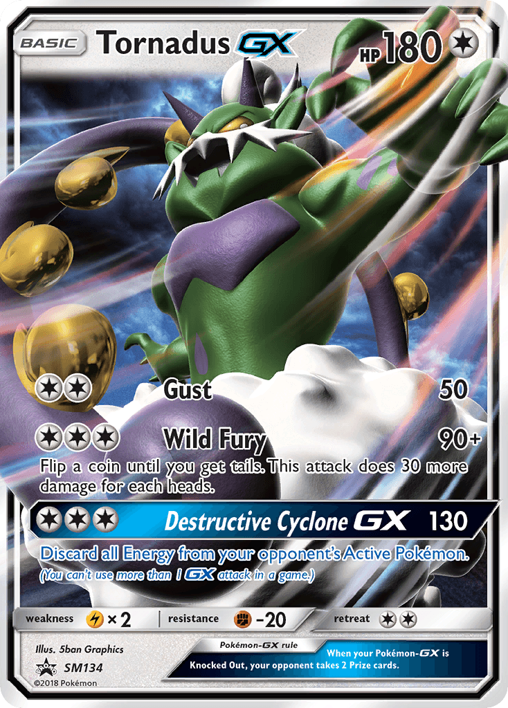 Carta Pokémon Tornadus-GX SM134