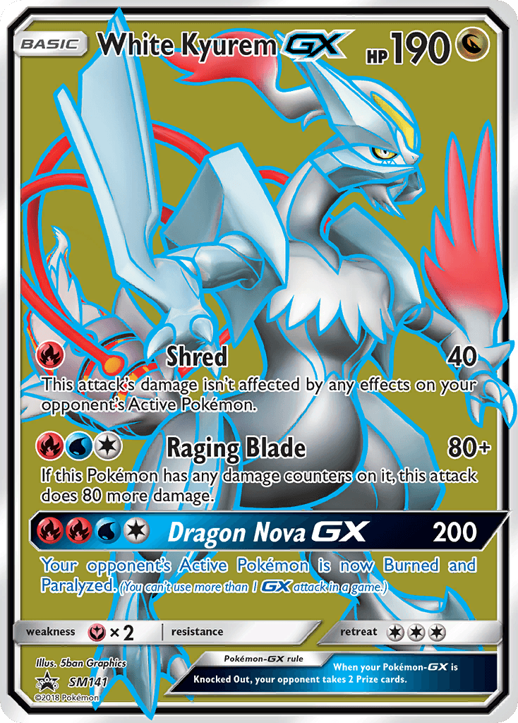 Carta Pokémon White Kyurem-GX SM141