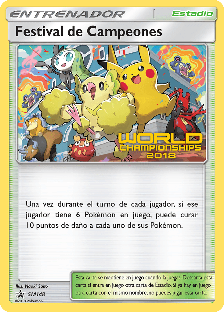 Carta Pokémon Champions Festival SM148 de SM Black Star Promos