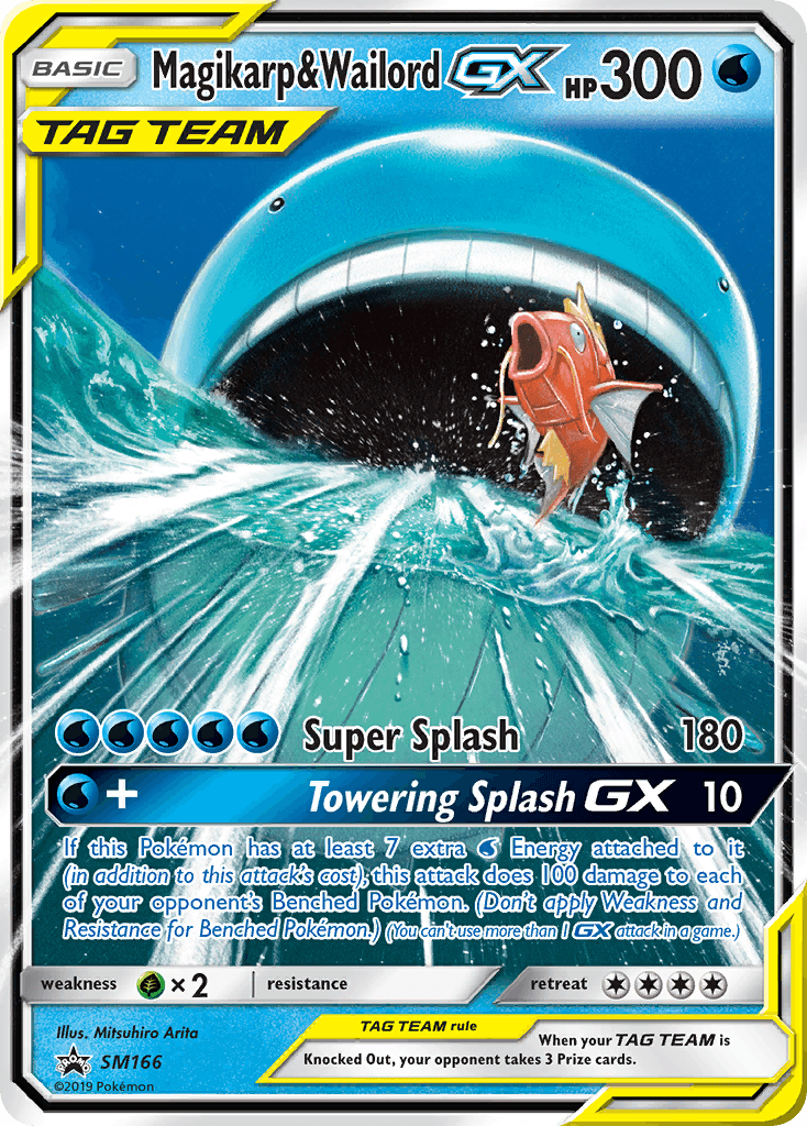 Carta Pokémon Magikarp & Wailord-GX SM166