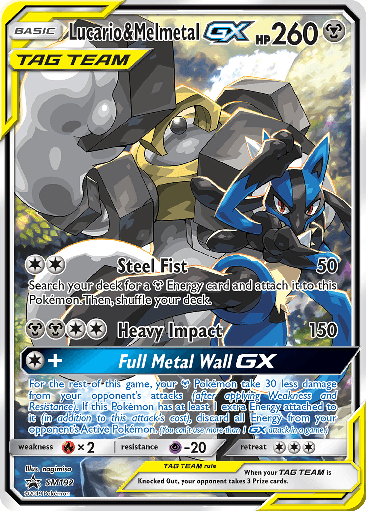 Carta Pokémon Lucario & Melmetal-GX