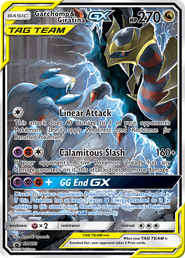 Carta Pokémon Garchomp & Giratina-GX SM193
