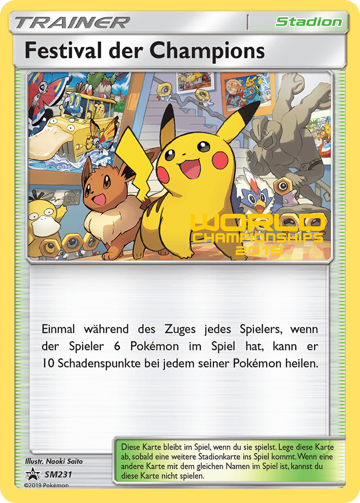Carta Pokémon Champions Festival SM231 de SM Black Star Promos