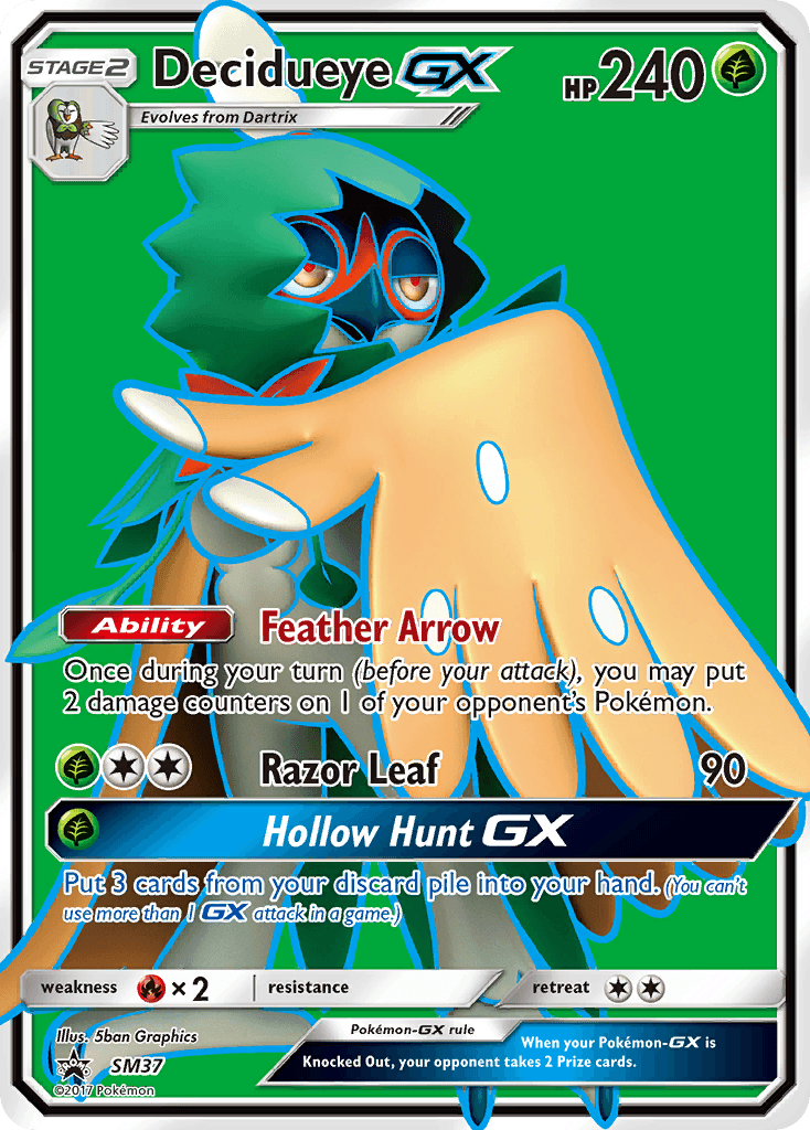 Carta Pokémon Decidueye-GX SM37