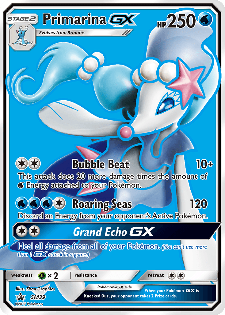 Carta Pokémon Primarina-GX SM39