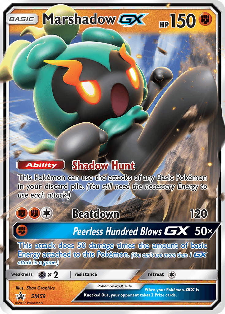 Carta Pokémon Marshadow-GX SM59