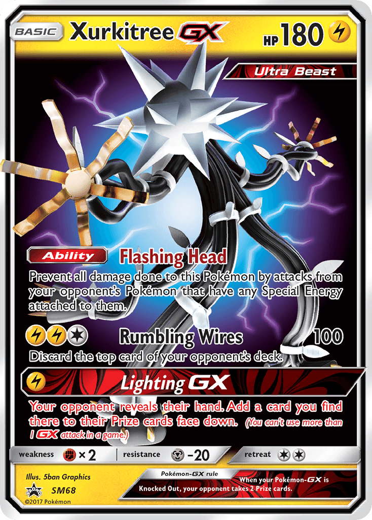 Carta Pokémon Xurkitree-GX SM68
