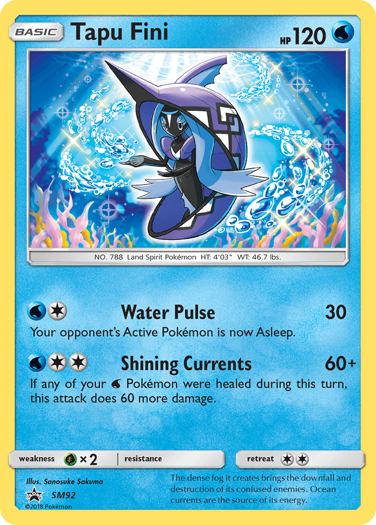 Carta Pokémon Tapu Fini SM92