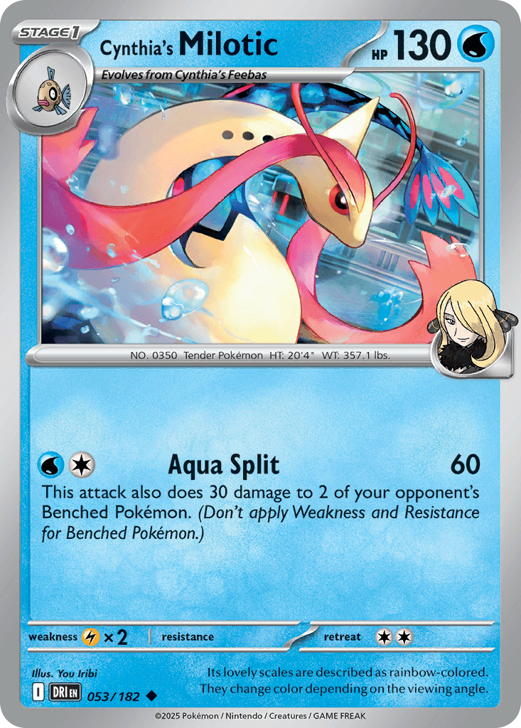 Carta Pokémon Cynthia's Milotic