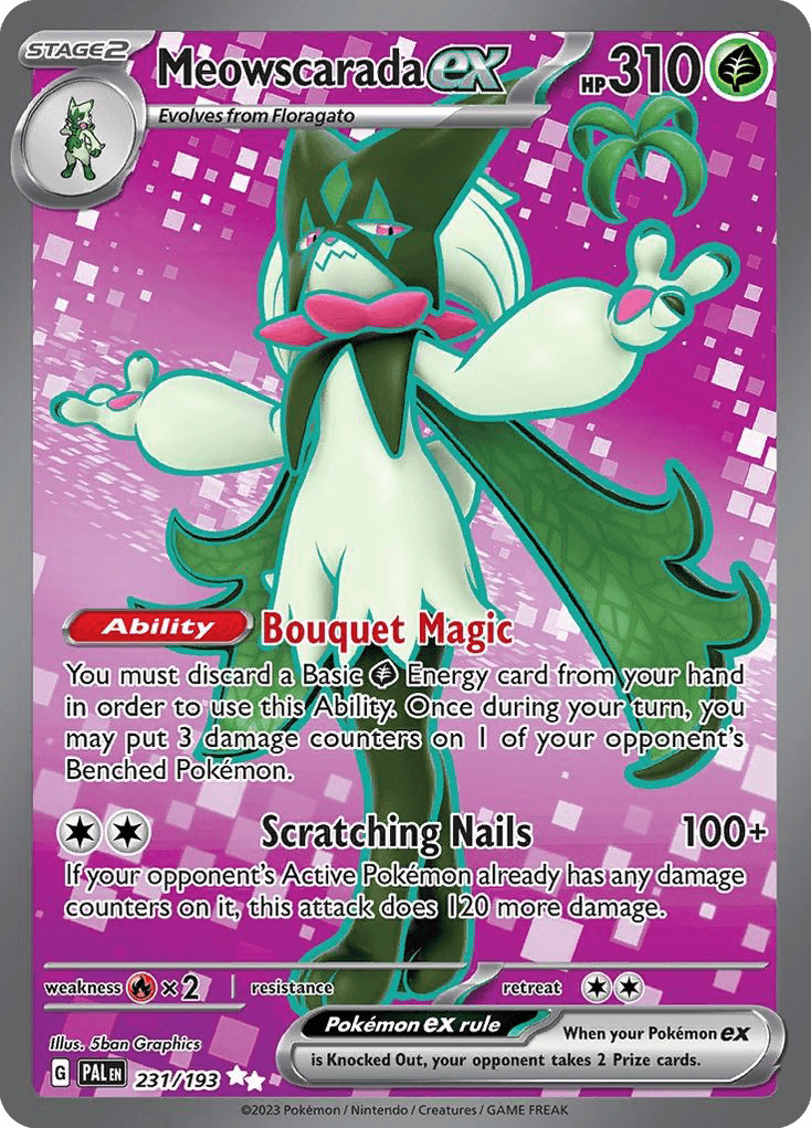 Carta Pokémon Meowscarada ex