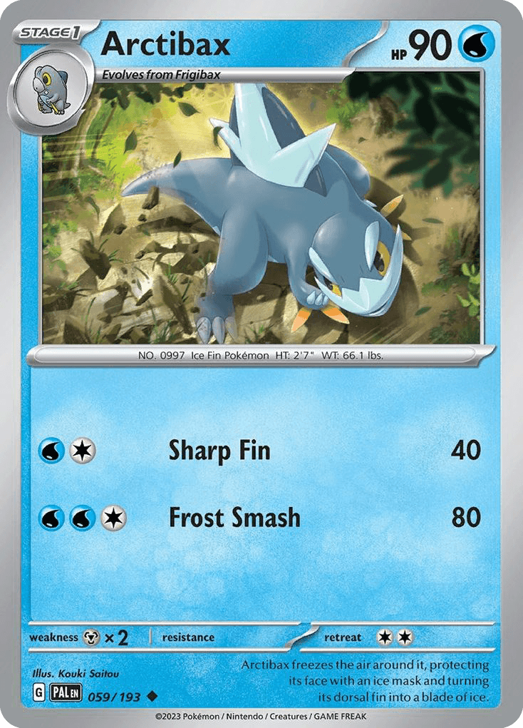 Carta Pokémon Arctibax 59
