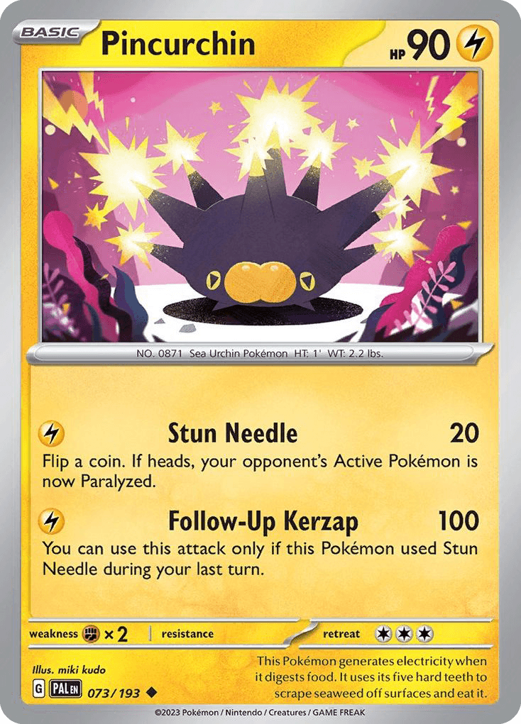 Carta Pokémon Pincurchin 73