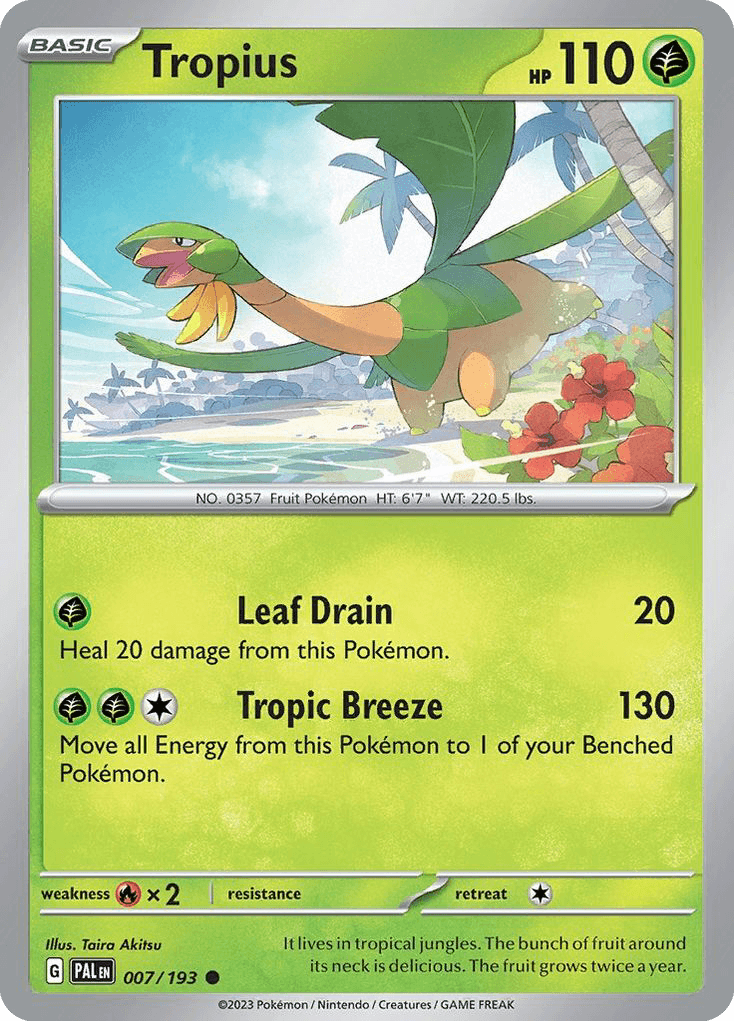 Carta Pokémon Tropius 7