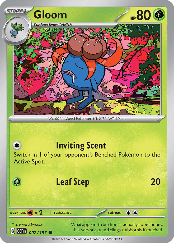 Carta Pokémon Gloom 2