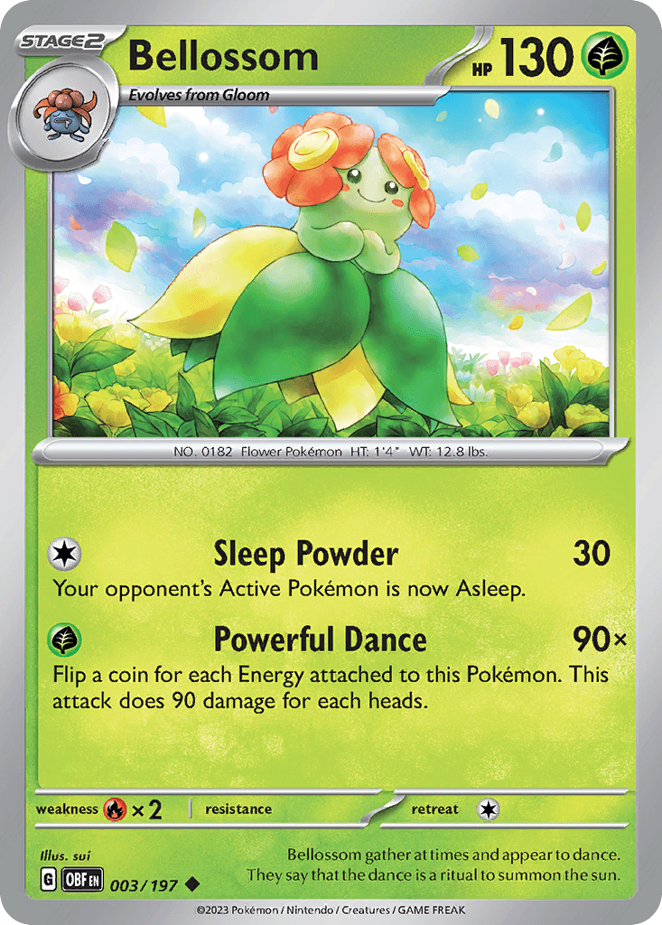 Carta Pokémon Bellossom 3
