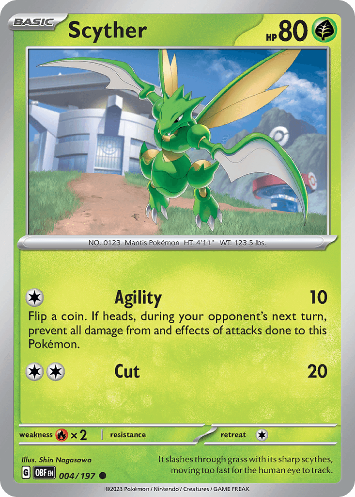 Carta Pokémon Scyther 4