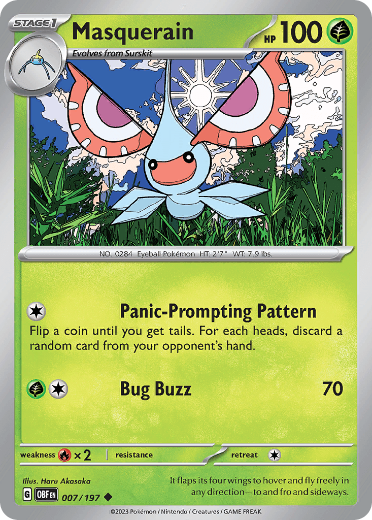 Carta Pokémon Masquerain 7