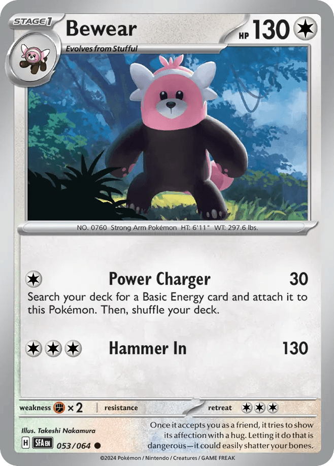 Carta Pokémon Bewear 53