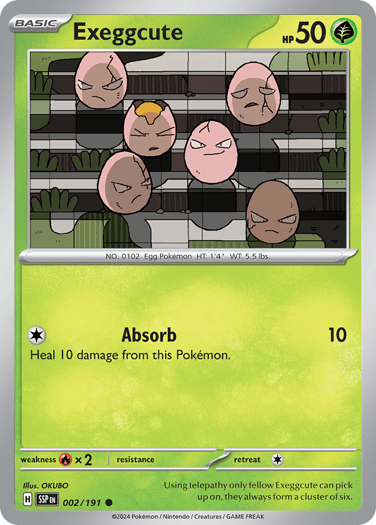 Carta Pokémon Exeggcute 2
