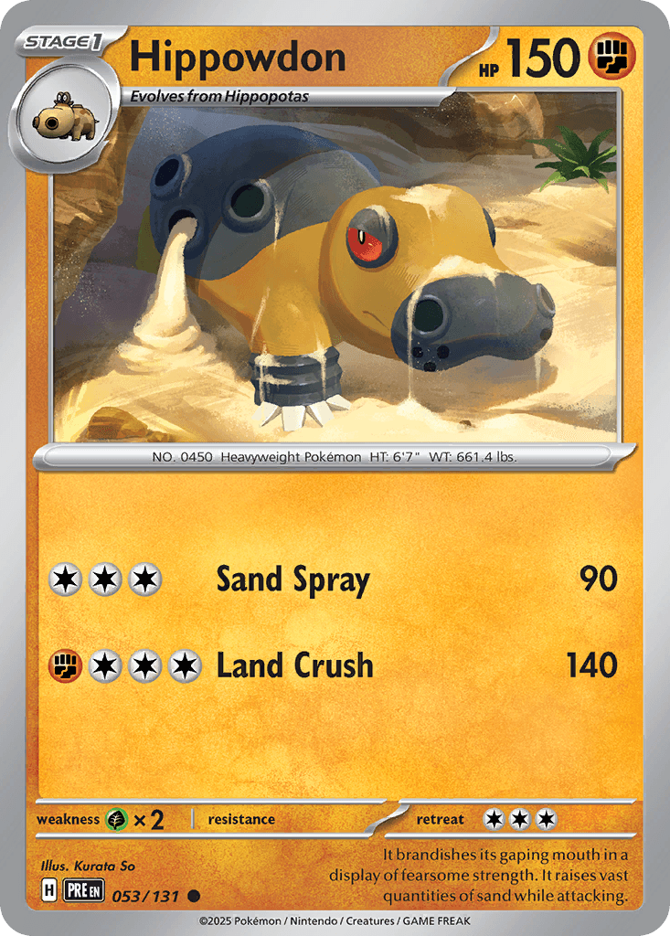 Carta Pokémon Hippowdon 53