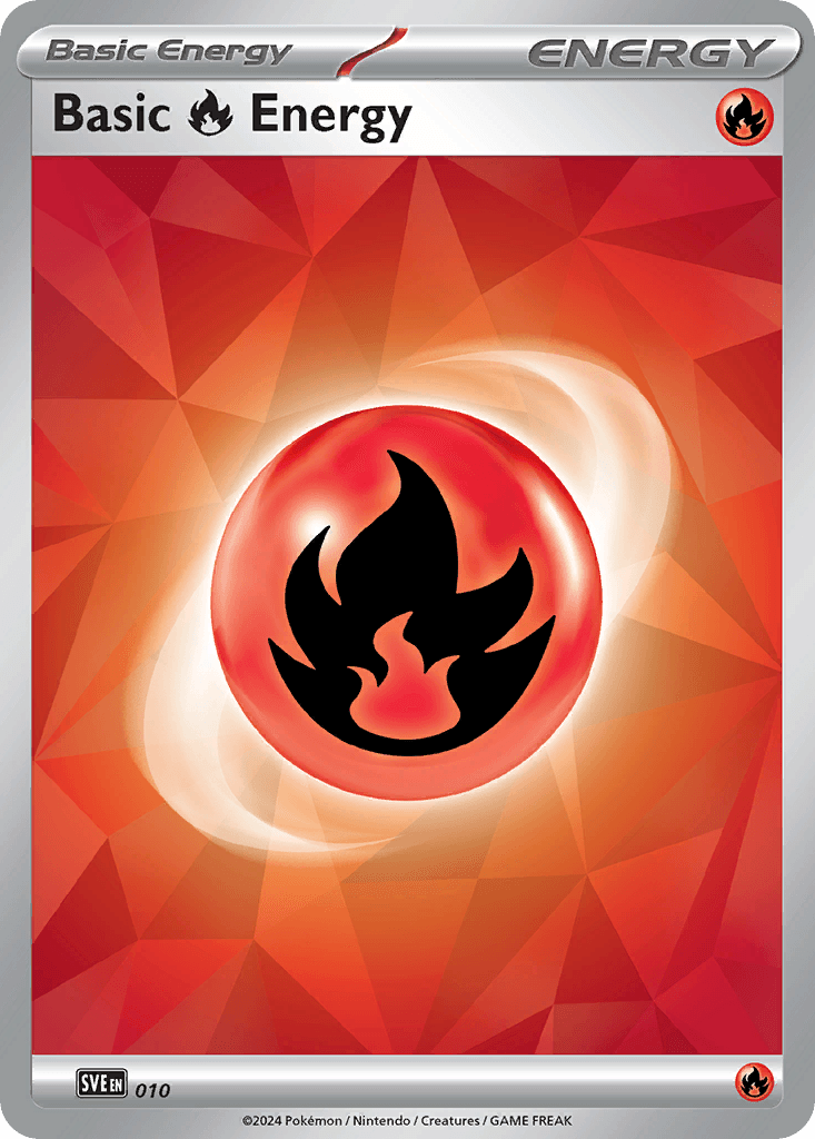 Carta Pokémon Basic Fire Energy 10