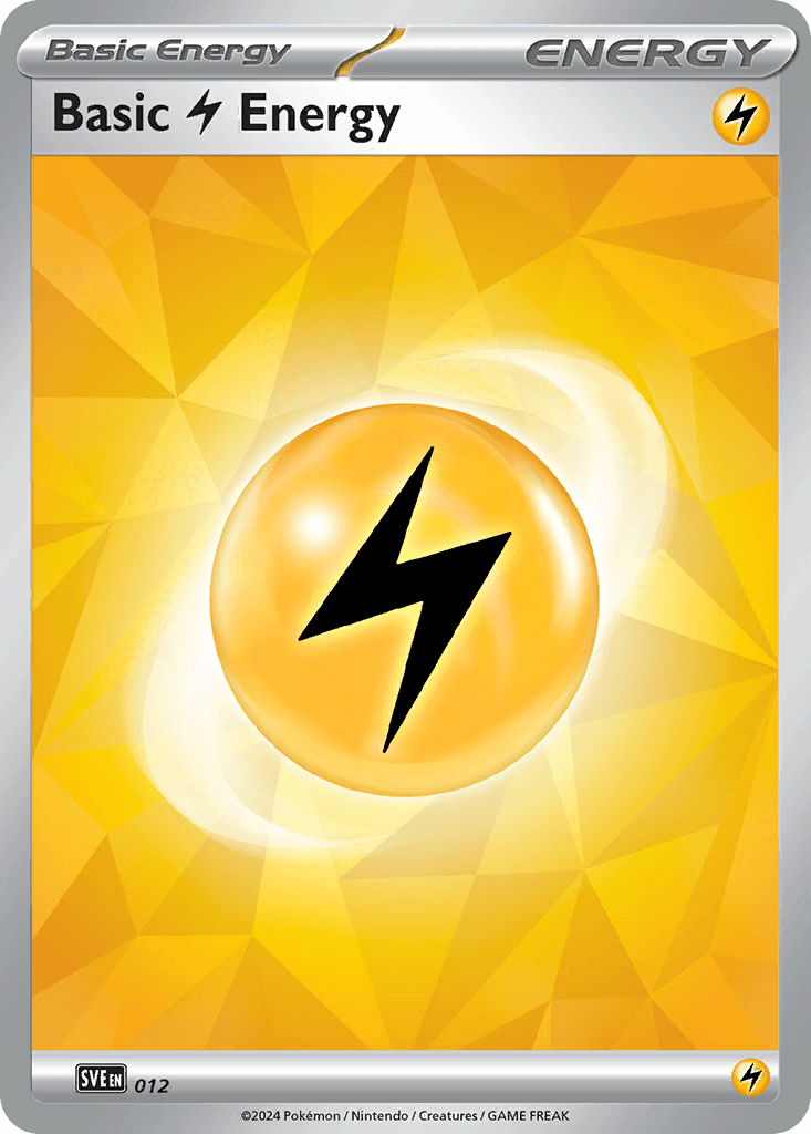 Carta Pokémon Basic Lightning Energy 12