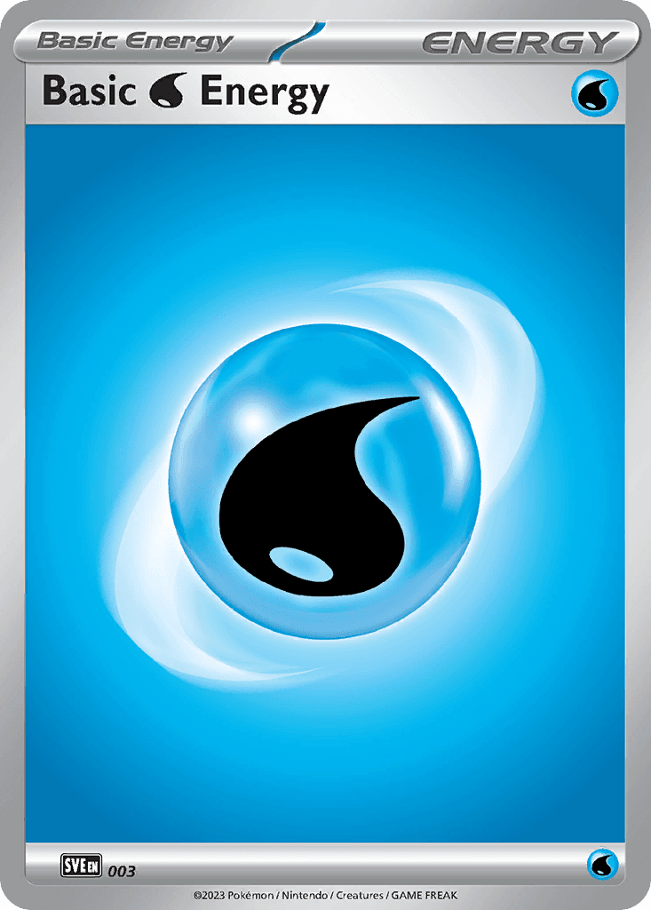 Carta Pokémon Basic Water Energy 3