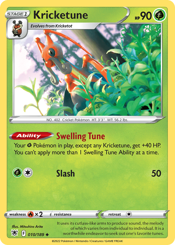 Carta Pokémon Kricketune 10