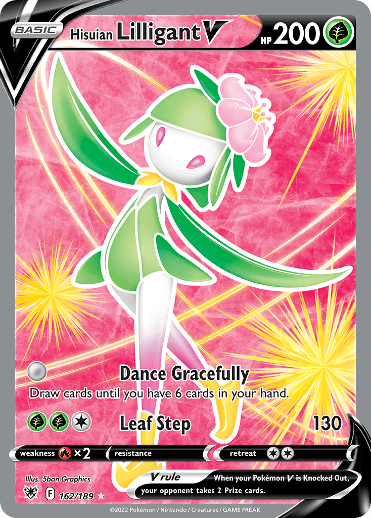 Carta Pokémon Hisuian Lilligant V 162