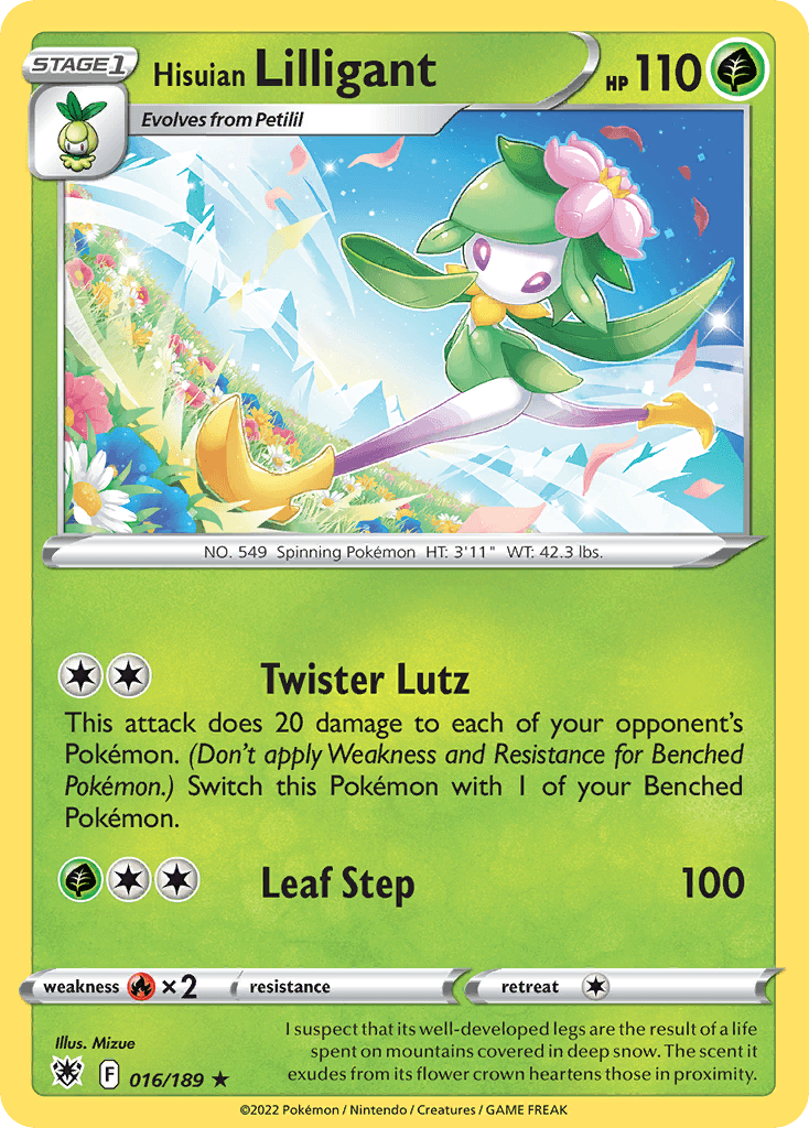 Carta Pokémon Hisuian Lilligant 16
