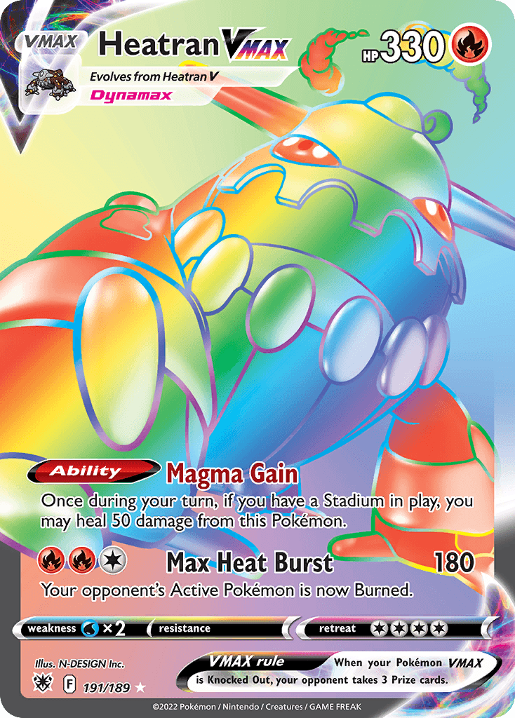 Carta Pokémon Heatran VMAX 191