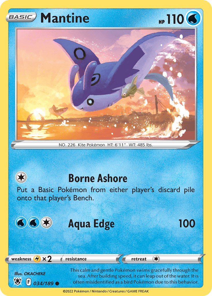 Carta Pokémon Mantine 34