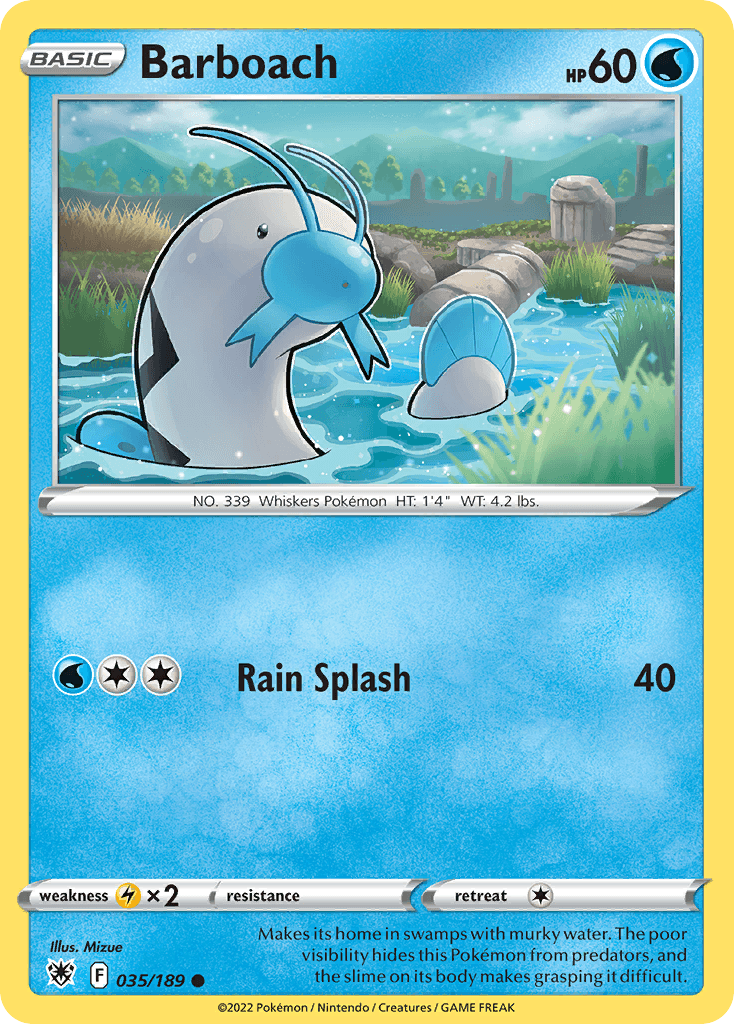 Carta Pokémon Barboach 35