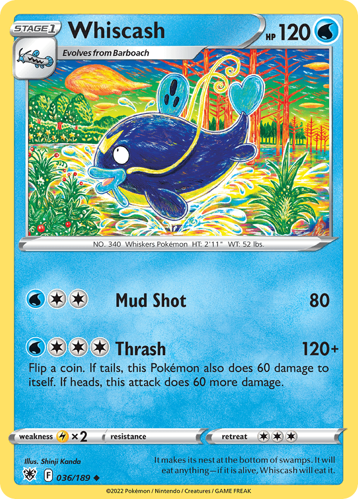 Carta Pokémon Whiscash 36
