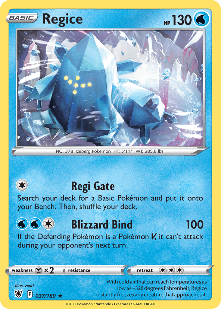 Carta Pokémon Regice 37
