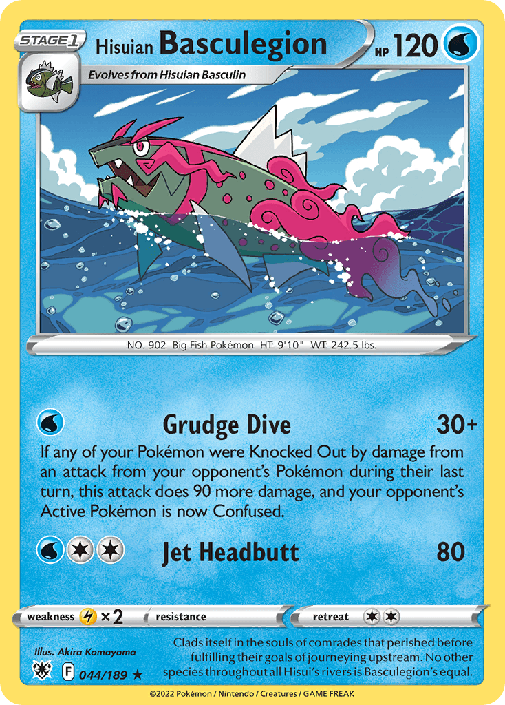 Carta Pokémon Hisuian Basculegion 44