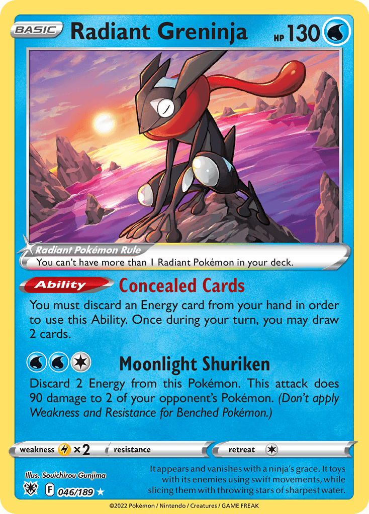 Carta Pokémon Radiant Greninja 46