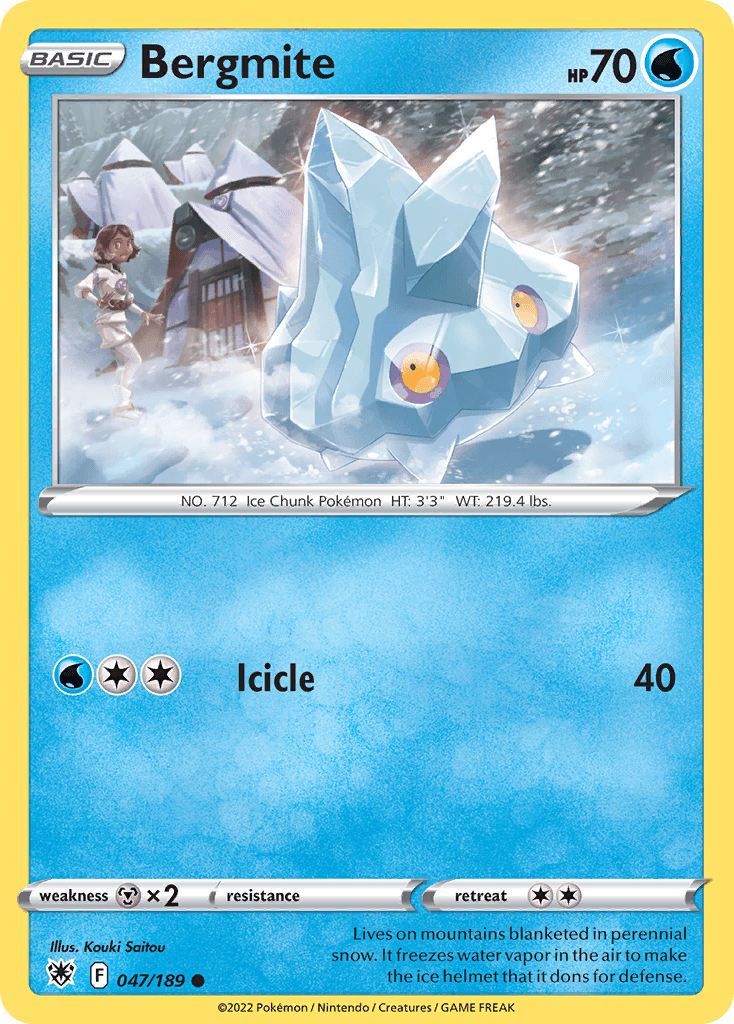 Carta Pokémon Bergmite 47