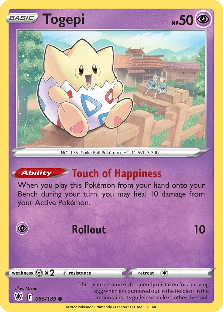 Carta Pokémon Togepi 55