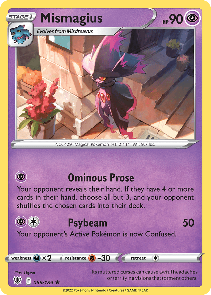 Carta Pokémon Mismagius 59