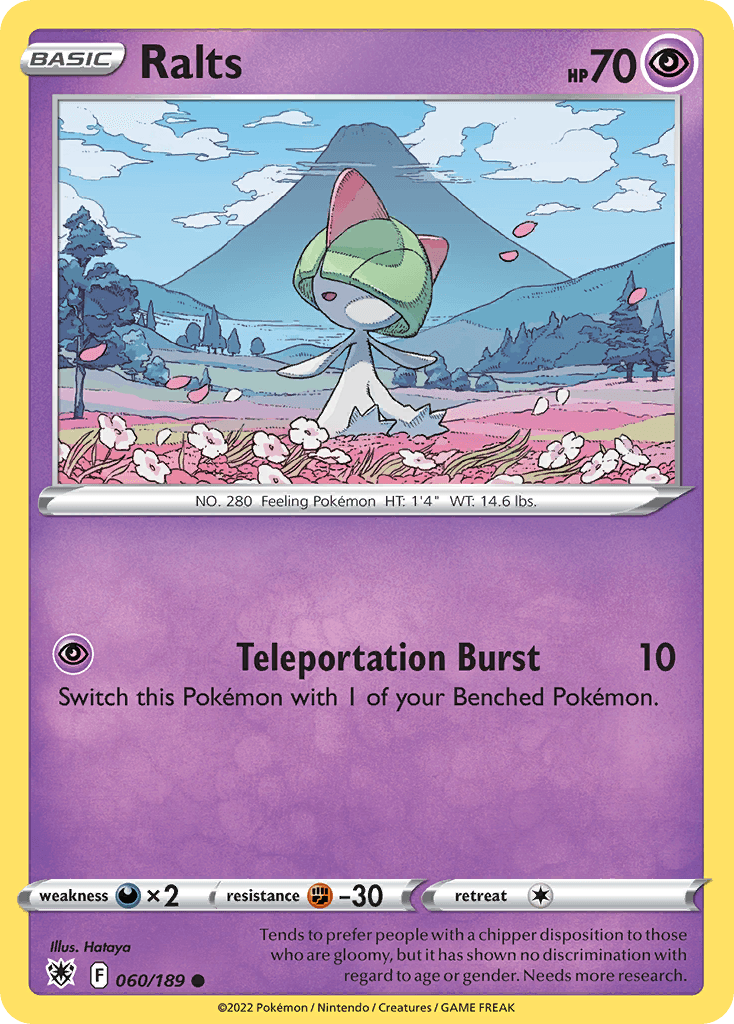 Carta Pokémon Ralts 60