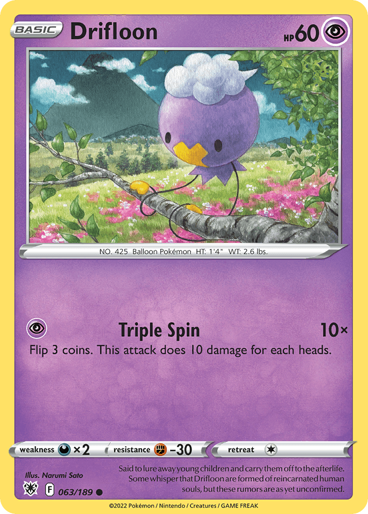 Carta Pokémon Drifloon 63